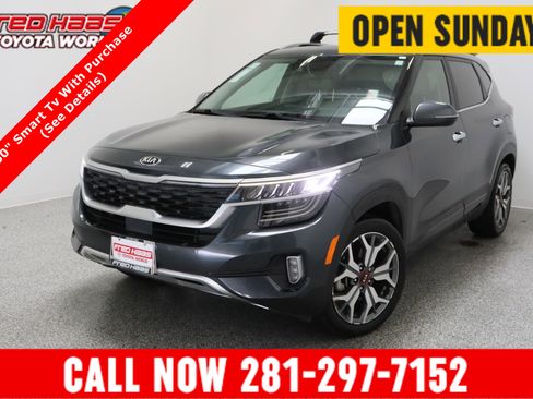 Used 2021 Kia Seltos SX w/ SX Sunroof Package AWD/4WD image 1