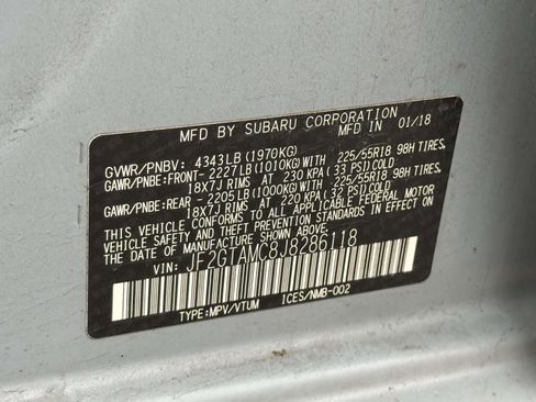 Used 2018 Subaru Crosstrek 2.0i Limited image 10