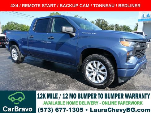Certified 2024 Chevrolet Silverado 1500 Custom AWD/4WD image 1