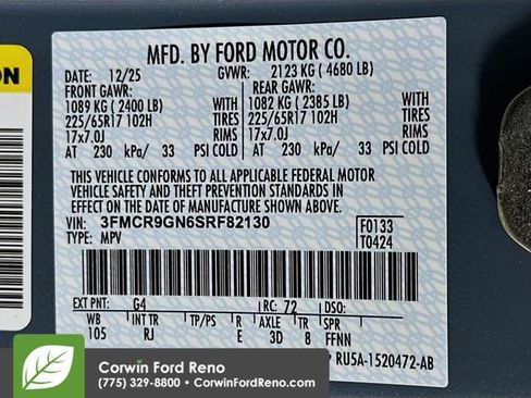 New 2025 Ford Bronco Sport Heritage w/ Convenience Package AWD/4WD image 34