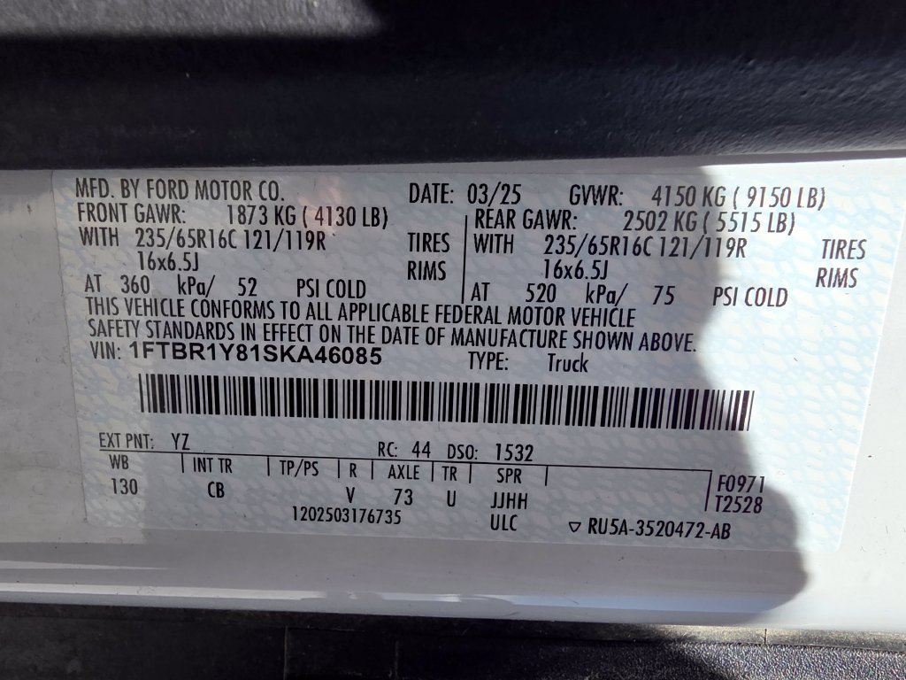Used 2025 Ford Transit 250 Low Roof w/ Exterior Upgrade Package RWD image 32