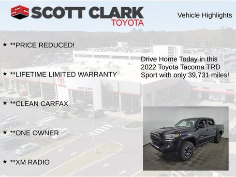 Used 2022 Toyota Tacoma TRD Sport w/ Technology Package AWD/4WD image 12
