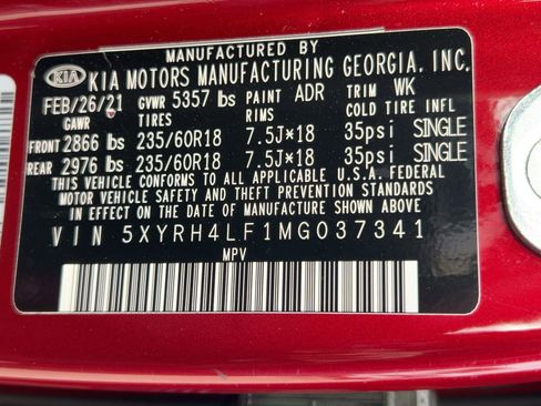 Used 2021 Kia Sorento EX w/ Panoramic Sunroof Package image 20