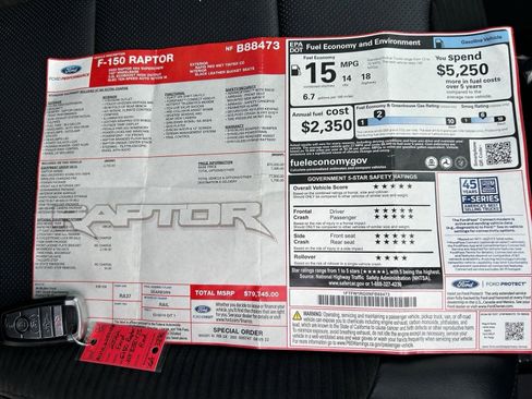 Used 2022 Ford F150 Raptor w/ Equipment Group 801A High image 22