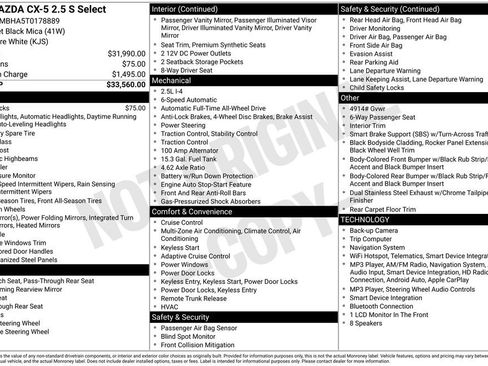 New 2026 MAZDA CX-5 Select AWD/4WD image 2