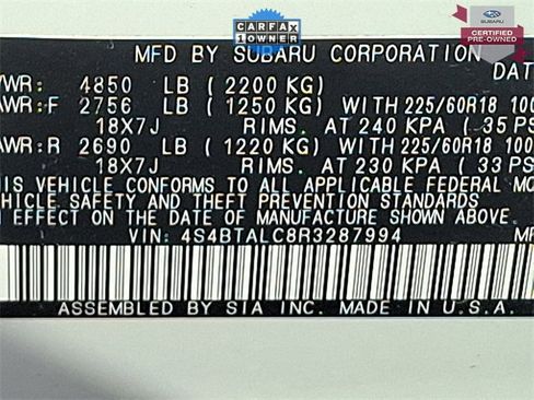 Certified 2024 Subaru Outback Onyx Edition image 34