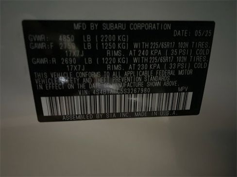 Certified 2025 Subaru Outback Premium w/ Popular Package #1A image 27