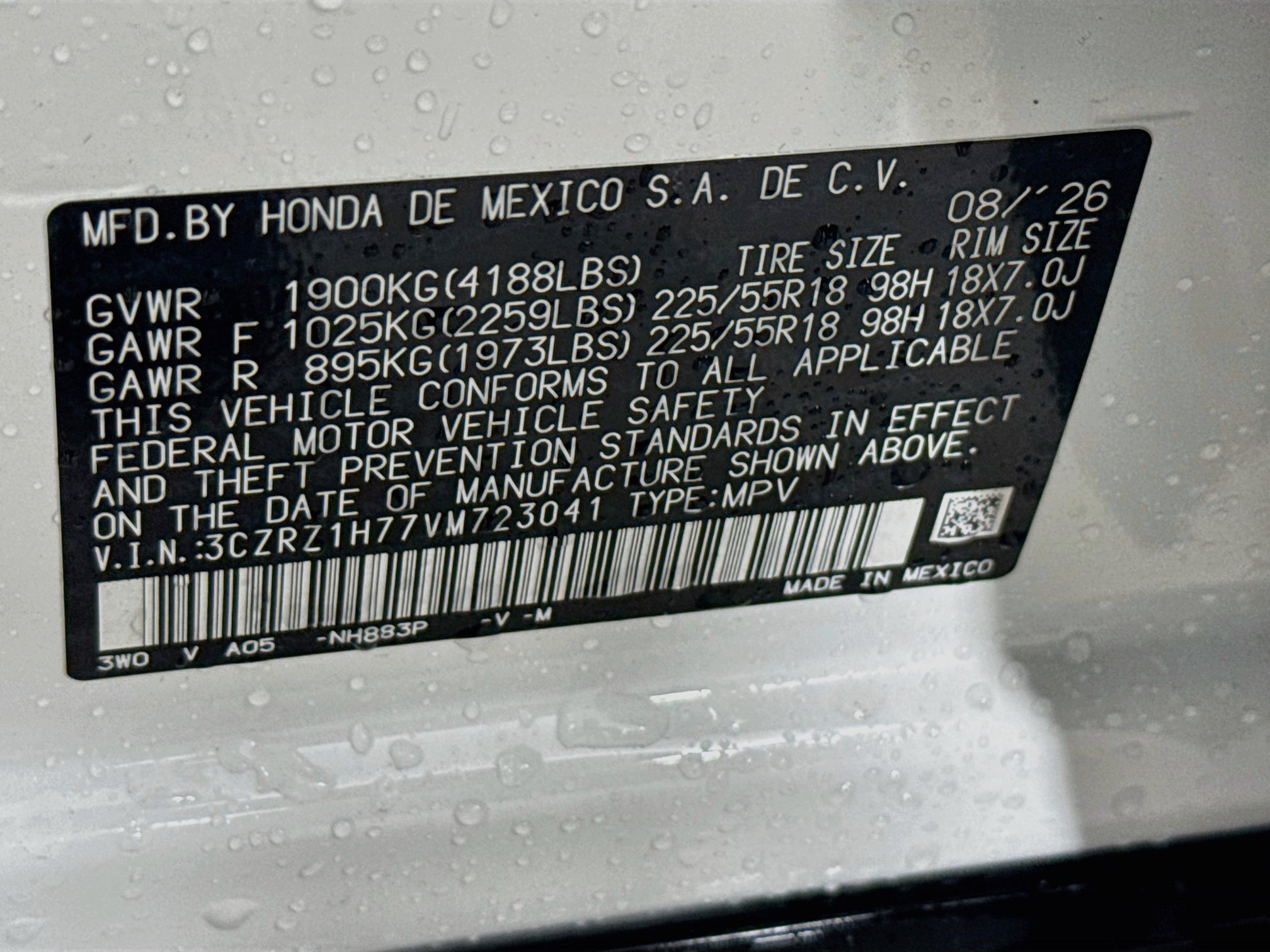 New 2027 Honda HR-V EX-L image 38