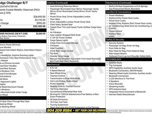 Used 2015 Dodge Challenger R/T w/ Quick Order Package 22B R/T RWD image 2