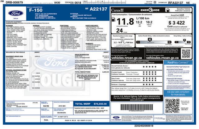 Used 2024 Ford F150 XLT w/ Equipment Group 303A High AWD/4WD image 4