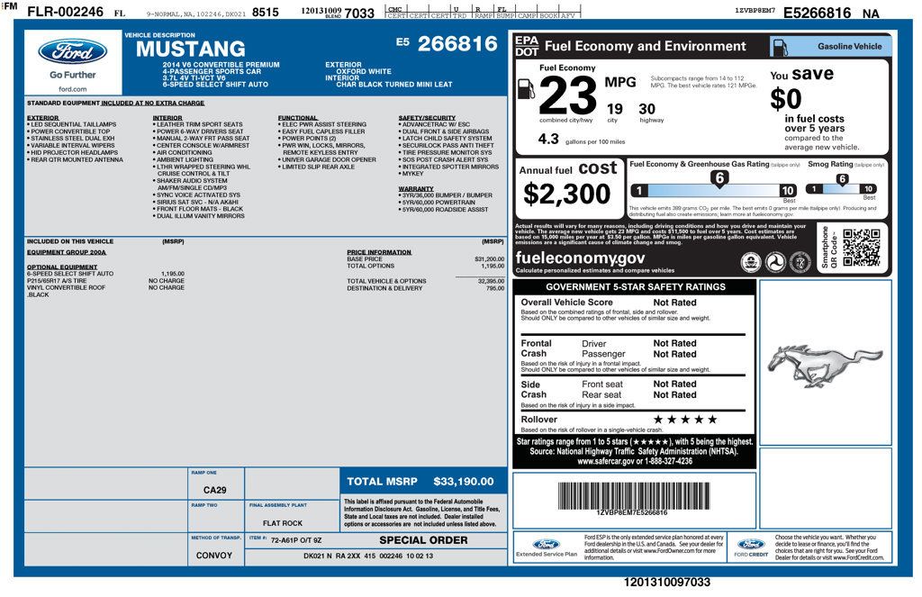 Used 2014 Ford Mustang Premium RWD image 5