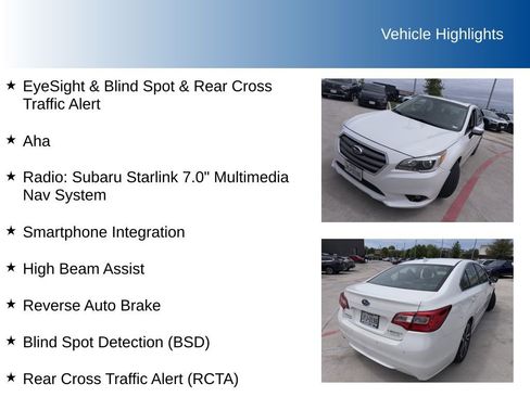 Used 2017 Subaru Legacy 2.5i Sport image 5