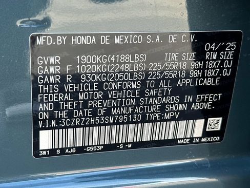 New 2025 Honda HR-V Sport image 33