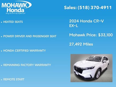 Certified 2024 Honda CR-V EX-L image 16