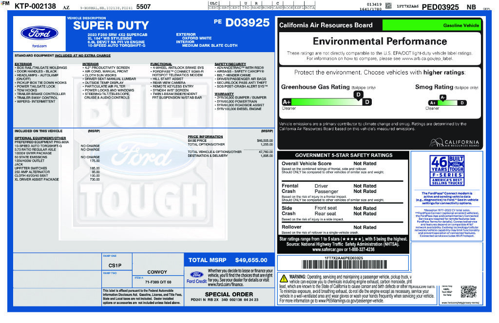 Used 2023 Ford F250 XL w/ XL Driver Assist Package RWD image 17