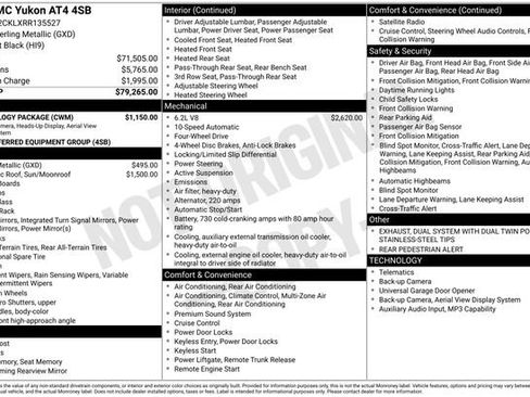 Used 2024 GMC Yukon AT4 w/ Technology Package AWD/4WD image 26