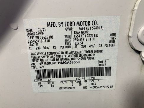 Used 2021 Ford Explorer XLT w/ Class III Trailer Tow Package AWD/4WD image 35
