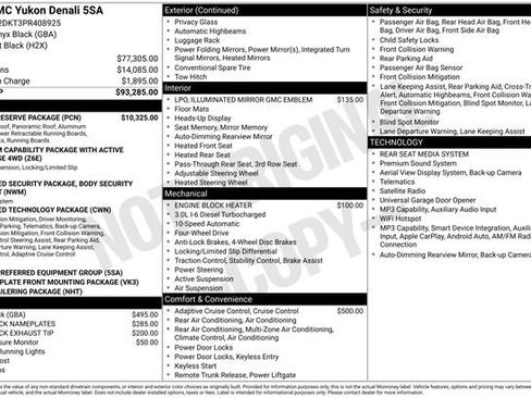 Used 2023 GMC Yukon Denali w/ Denali Reserve Package AWD/4WD image 2