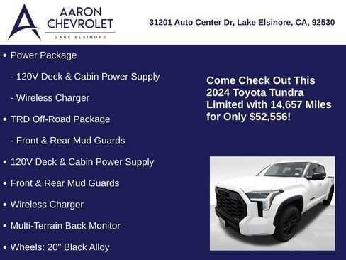 Used 2024 Toyota Tundra Limited w/ TRD Off-Road Package image 5