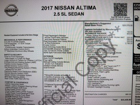 Used 2017 Nissan Altima 2.5 SL w/ 2.5 Technology Package FWD image 28