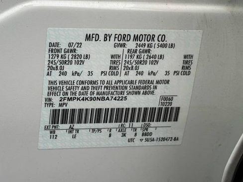 Certified 2022 Ford Edge Titanium AWD/4WD image 19
