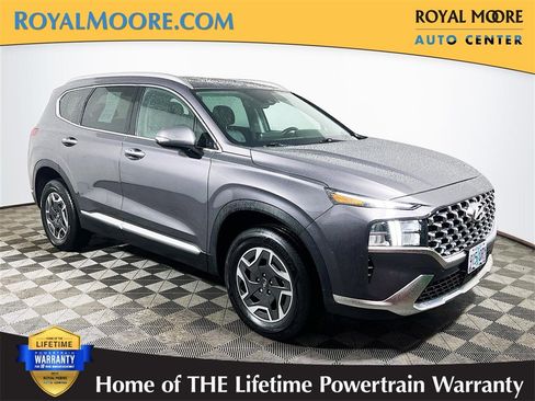 Used 2021 Hyundai Santa Fe Blue image 1