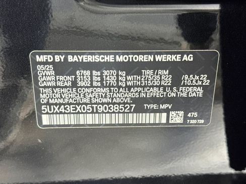 Used 2026 BMW X6 M60i w/ Parking Assistance Package AWD/4WD image 28