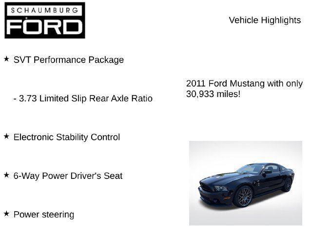 Used 2011 Ford Mustang Shelby GT500 w/ SVT Performance Pkg RWD image 7