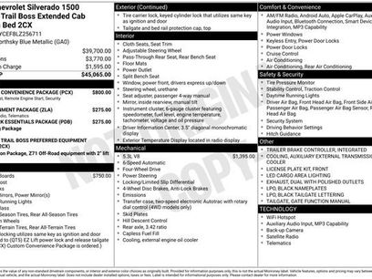 Used 2020 Chevrolet Silverado 1500 Custom Trail Boss w/ Custom Convenience Package