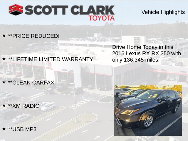 Used 2016 Lexus RX 350 FWD w/ Premium Package image 7