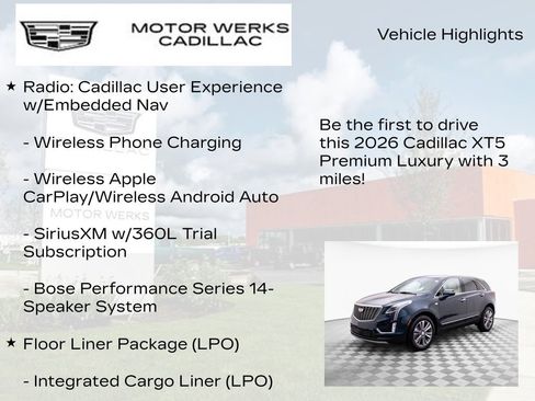 New 2026 Cadillac XT5 Premium Luxury image 6