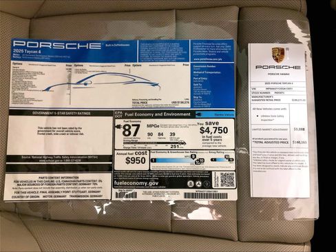 Used 2025 Porsche Taycan AWD/4WD image 25