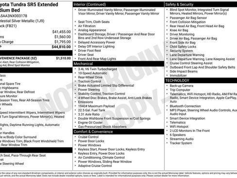 Used 2022 Toyota Tundra SR5 w/ SR5 Convenience Package RWD image 23