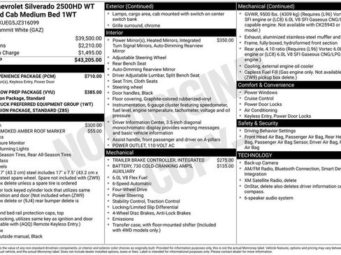Used 2018 Chevrolet Silverado 2500 W/T w/ WT Convenience Package AWD/4WD image 2