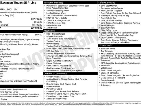 Used 2025 Volkswagen Tiguan SE R-Line AWD/4WD image 38