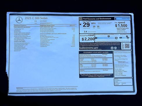 Used 2025 Mercedes-Benz C 300 Sedan image 18