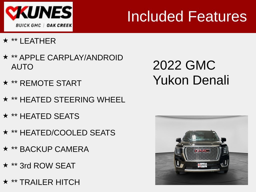Used 2022 GMC Yukon Denali AWD/4WD image 2