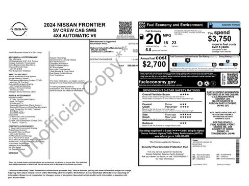 Used 2024 Nissan Frontier SV image 25