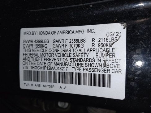 Used 2021 Honda Accord LX image 33
