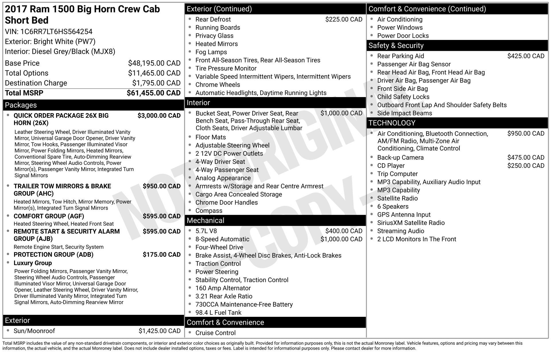 Used 2017 RAM 1500 Big Horn AWD/4WD image 4