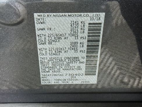 Used 2019 Nissan Rogue SV image 33