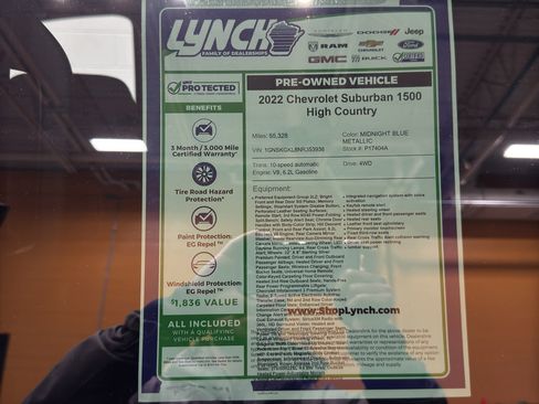 Used 2022 Chevrolet Suburban High Country AWD/4WD image 41