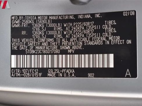 Used 2008 Toyota Sienna LE AWD/4WD image 30