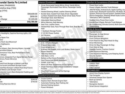Certified 2023 Hyundai Santa Fe Limited FWD image 30