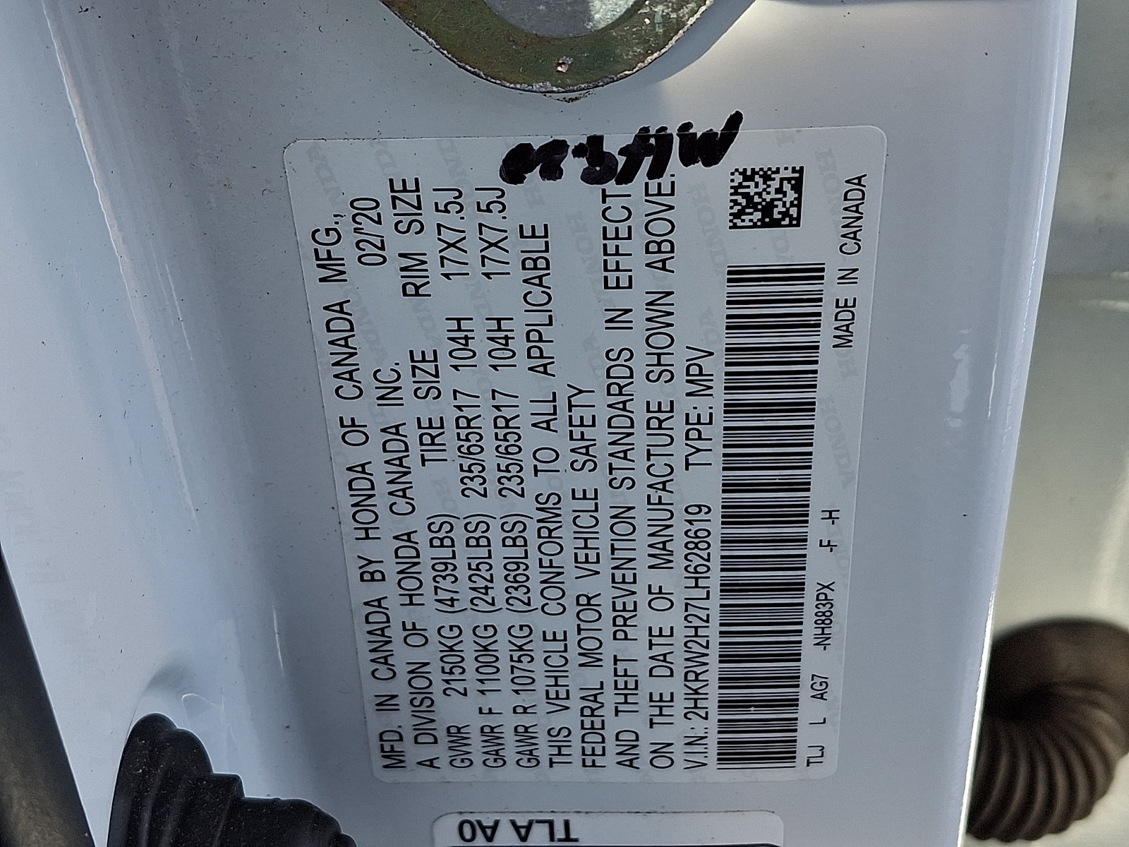 Certified 2020 Honda CR-V LX image 18