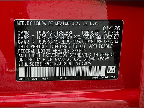 New 2026 Honda HR-V Sport image 22