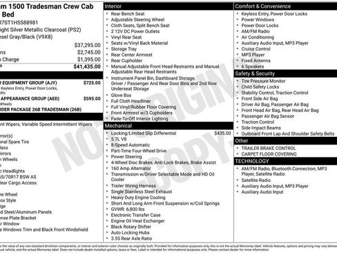 Used 2017 RAM 1500 Tradesman w/ Popular Equipment Group AWD/4WD image 34
