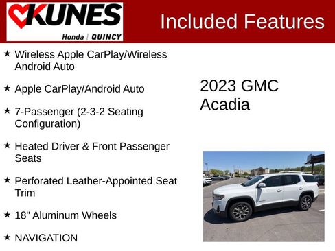 Used 2023 GMC Acadia SLT FWD image 3