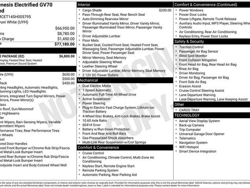 Used 2025 Genesis Electrified GV70 Advanced w/ Prestige Package image 5