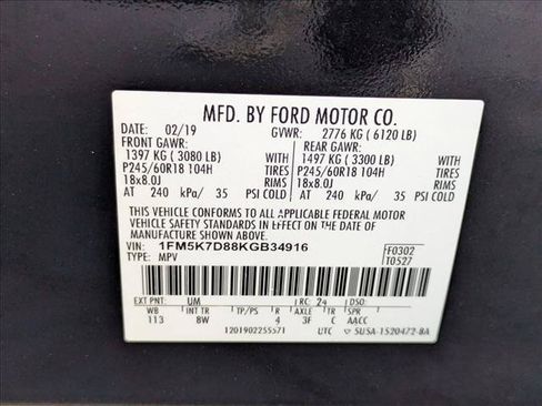 Used 2019 Ford Explorer XLT w/ Equipment Group 201A FWD image 15